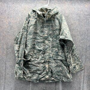 US Army Jacket Men Medium Parka Improved Rainsuit Camouflage Military Waterproof